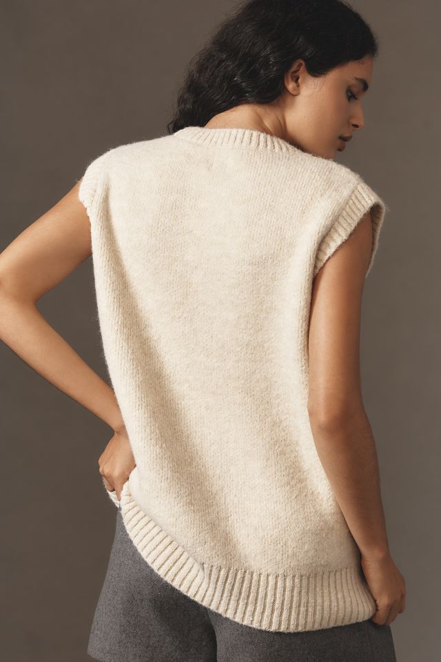 Maeve Graphic Flower Sweater Vest #1