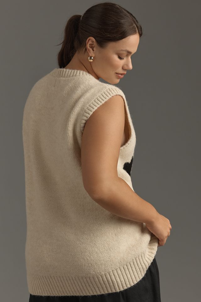 Maeve Graphic Flower Sweater Vest #5