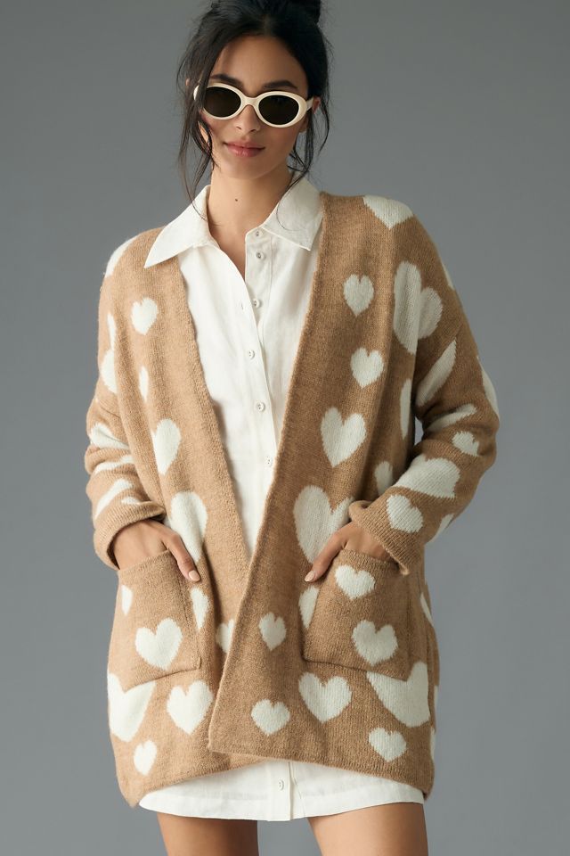 Maeve Hearts Cardigan Sweater #1