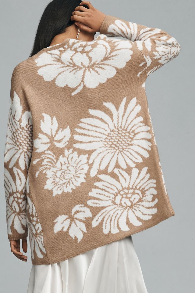 By Anthropologie Patterned Cardigan Sweater #1