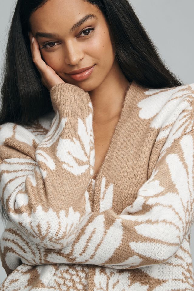 By Anthropologie Patterned Cardigan Sweater #3