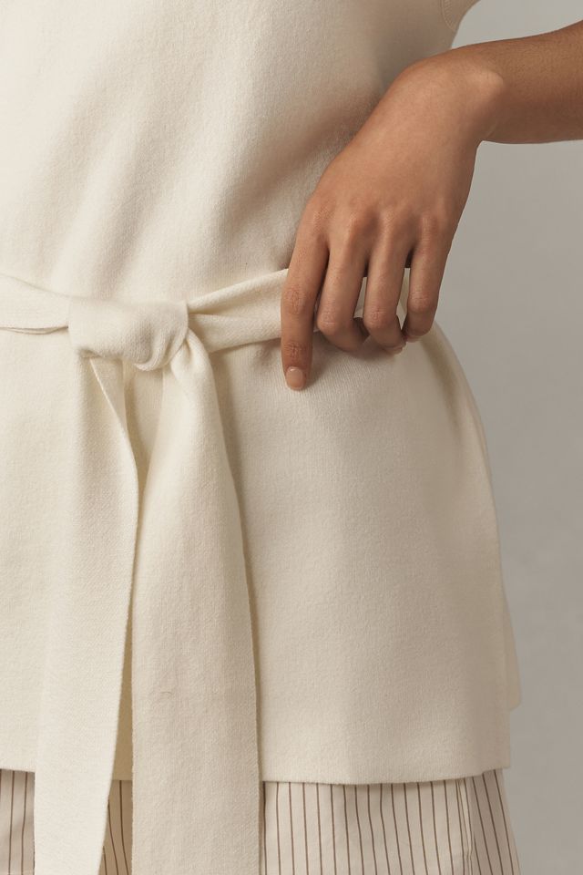 Maeve Belted Muscle Sweater Vest #3
