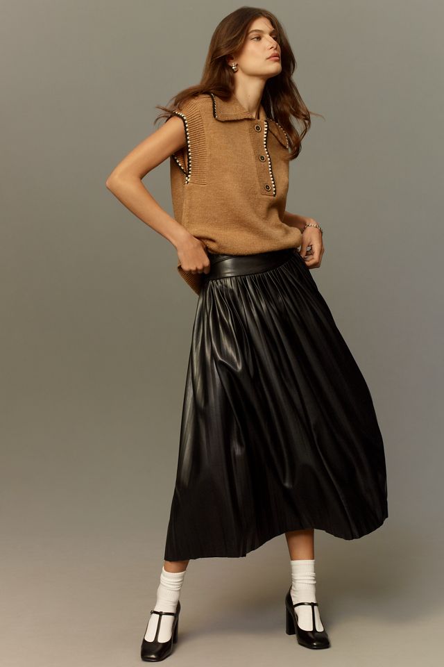 Maeve Collar Stitched Sweater Vest #1