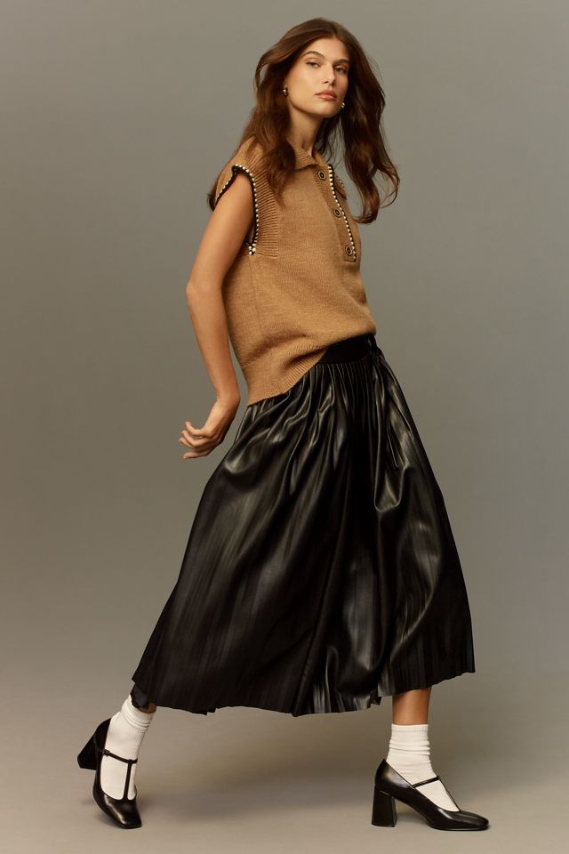 Maeve Collar Stitched Sweater Vest #3