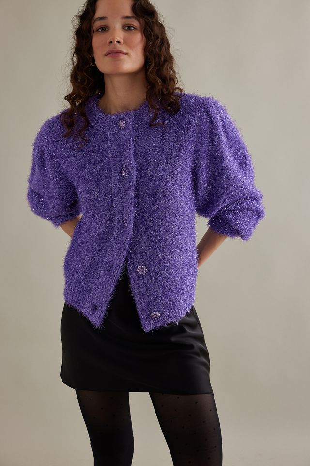 Fabienne Chapot Kitty LongSleeve Tinsel Cardigan Anthropologie UK