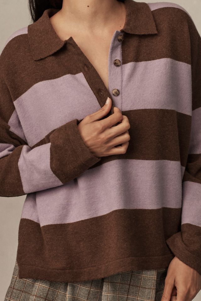 Maeve Rugby Polo Sweater #4