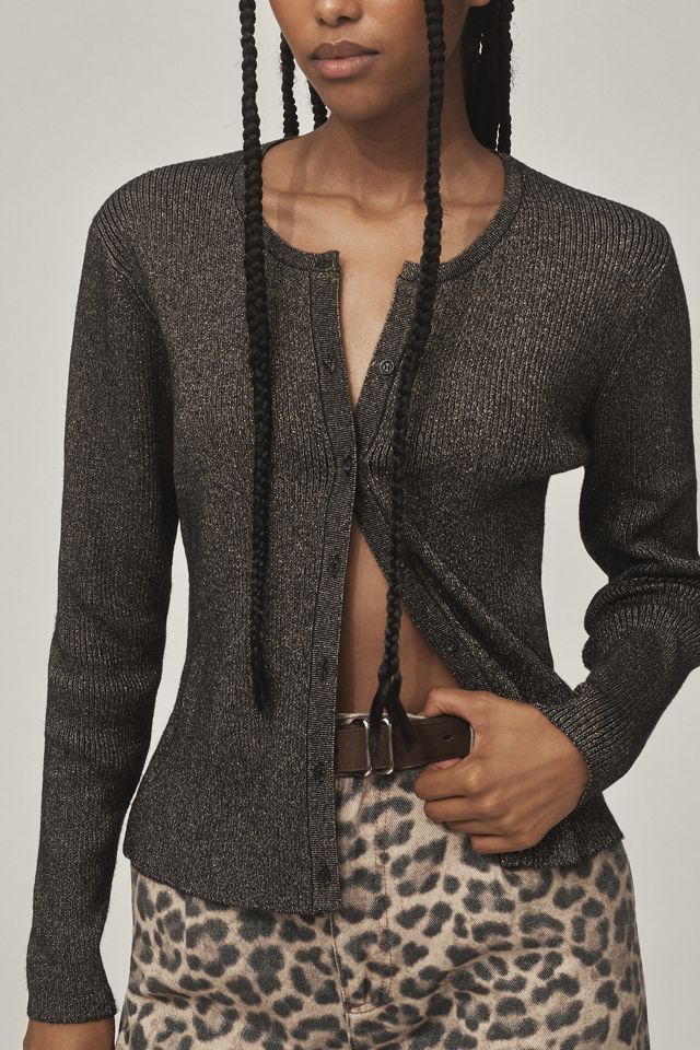 FRNCH Crew-Neck Cardigan Sweater #3