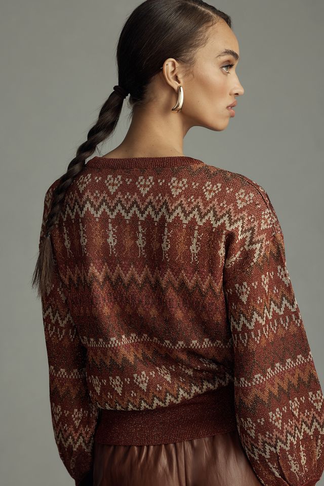 Happy Sheep Lurex Fairisle Sweater #2