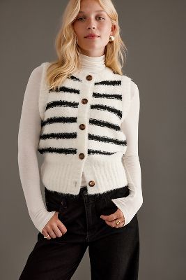 Shop 4th & Reckless Daphie Knit Waistcoat In Multicolor