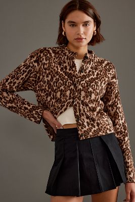 Shop 4th & Reckless Drew Leopard Cardigan In Multicolor