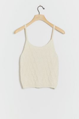 Edie Cable-Knit Tank | Anthropologie