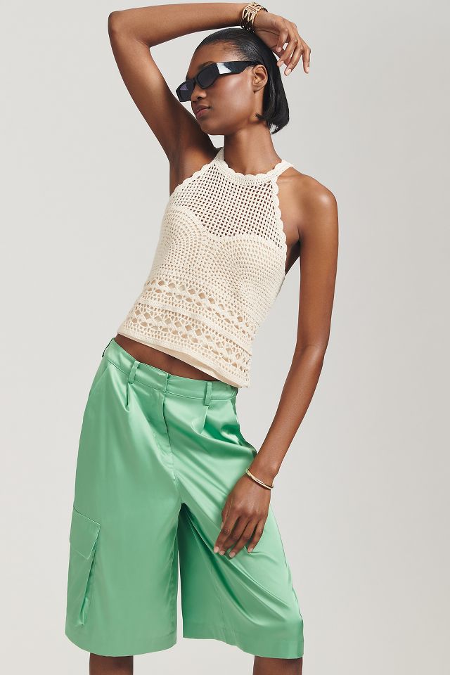 By Anthropologie Crochet Sweater Tank