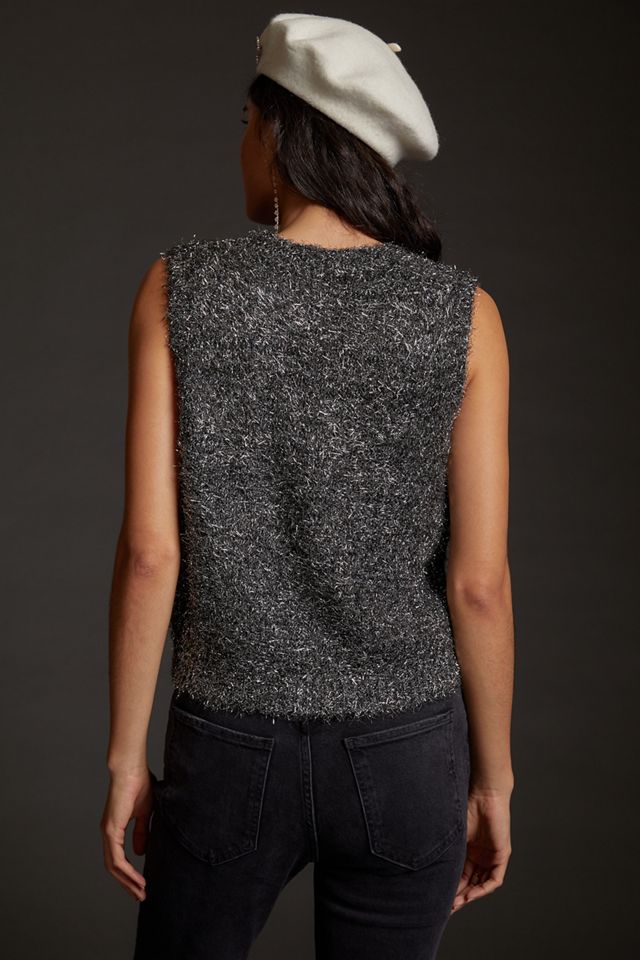 Tinsel Shimmer Sweater Vest #1