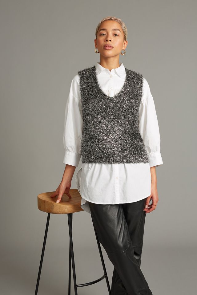 Tinsel Shimmer Sweater Vest #3