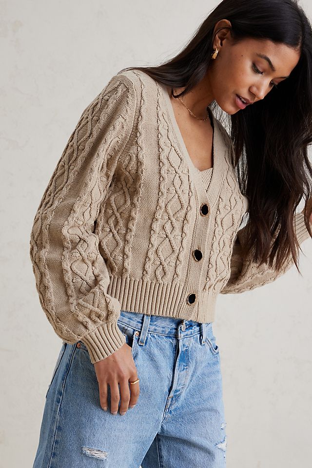 Maisie Cable Knit Cardigan | Anthropologie UK