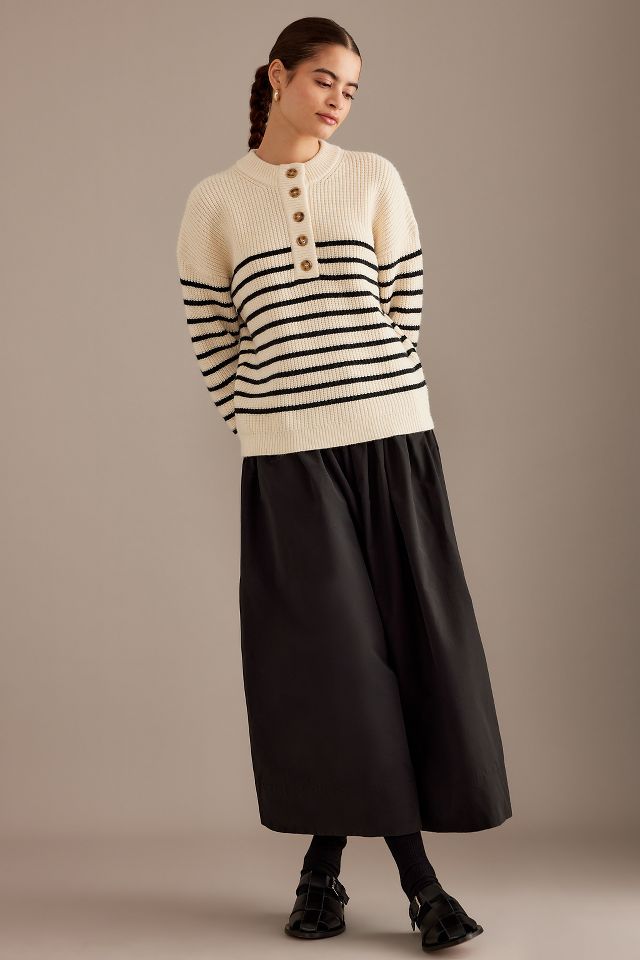 Festive striped jumper top anthropologie