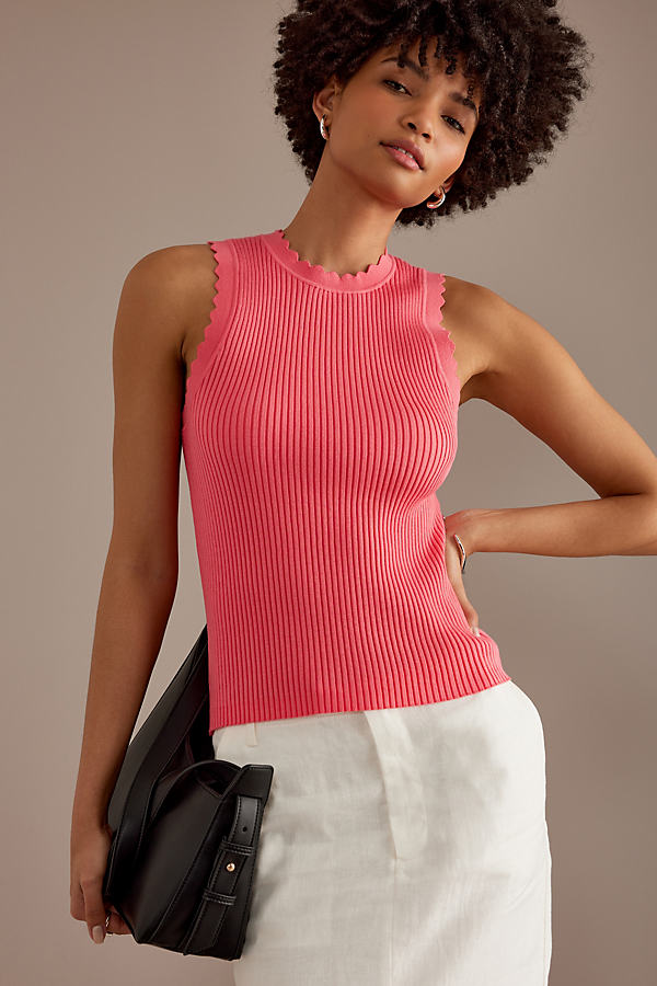 By Anthropologie Lena Ribbed Tank Top