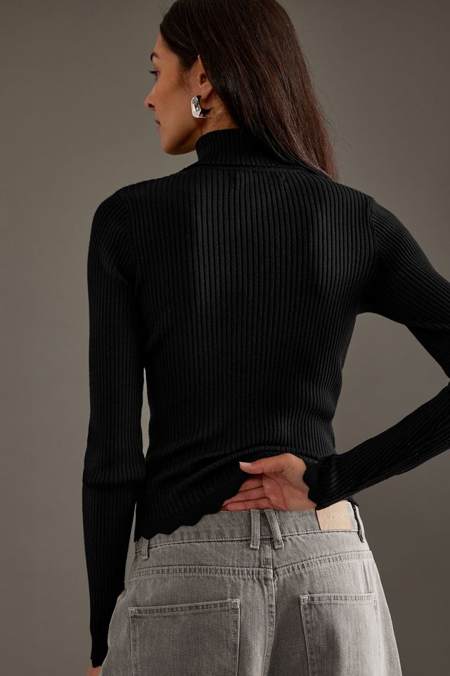 By Anthropologie Long-Sleeve Turtleneck Top #5