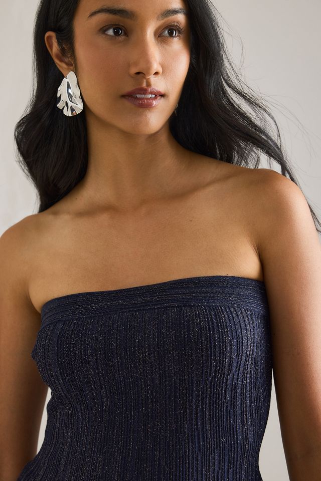 By Anthropologie Top Bandeau Reloj de Arena Brillante #5
