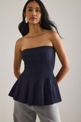 By Anthropologie Shine Hourglass Bandeau Top