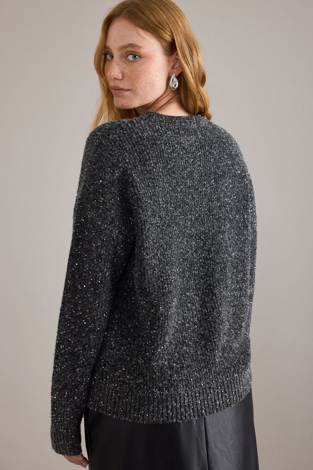 By Anthropologie Pailletten-Pullover #1