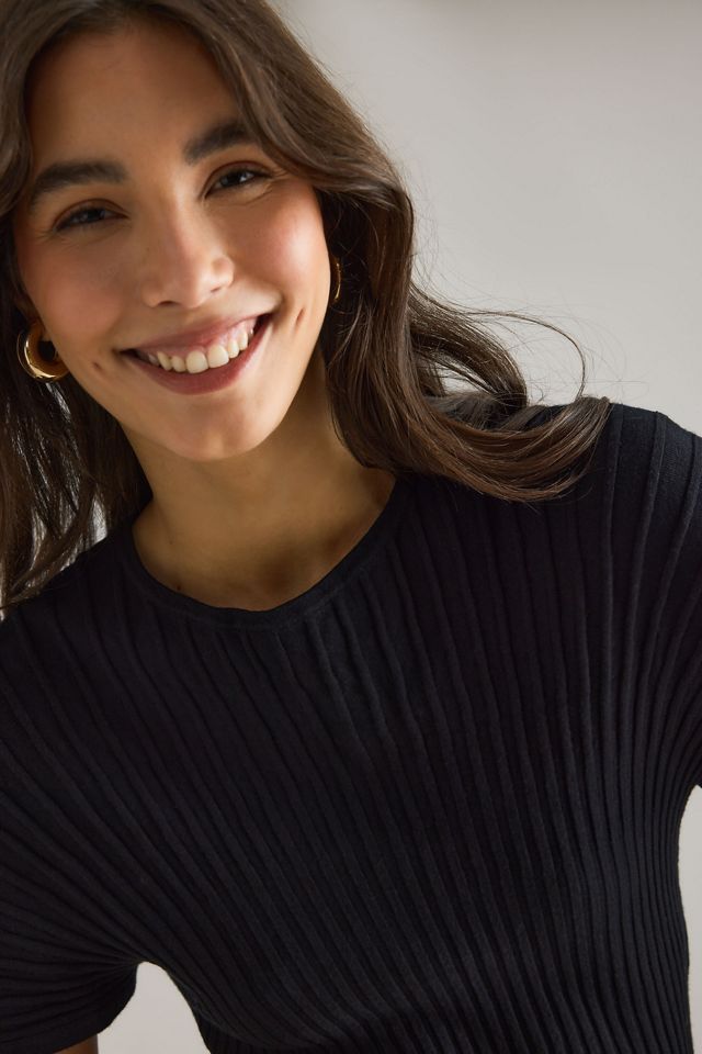 By Anthropologie Haut côtelé à la taille #5