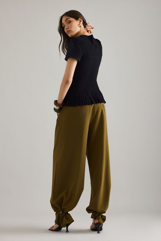 By Anthropologie Haut côtelé à la taille #1