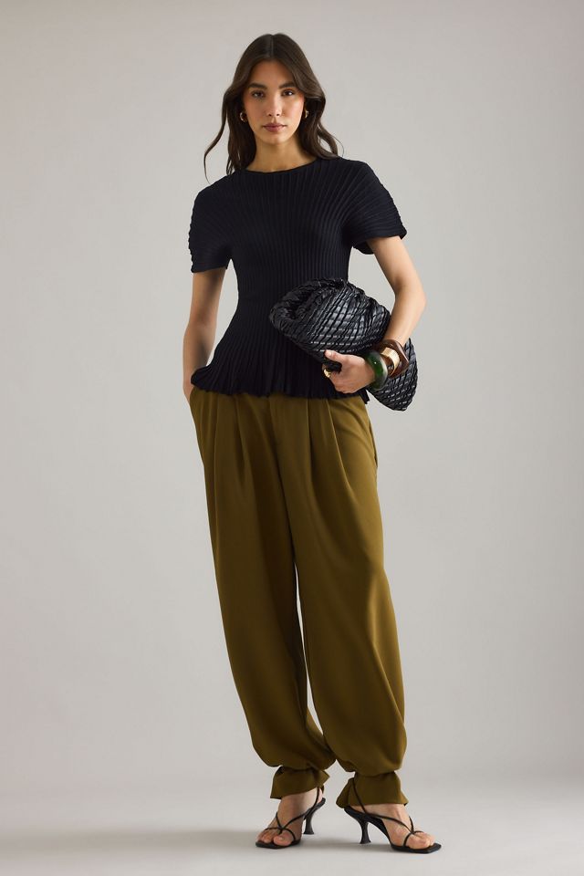 By Anthropologie Haut côtelé à la taille #2