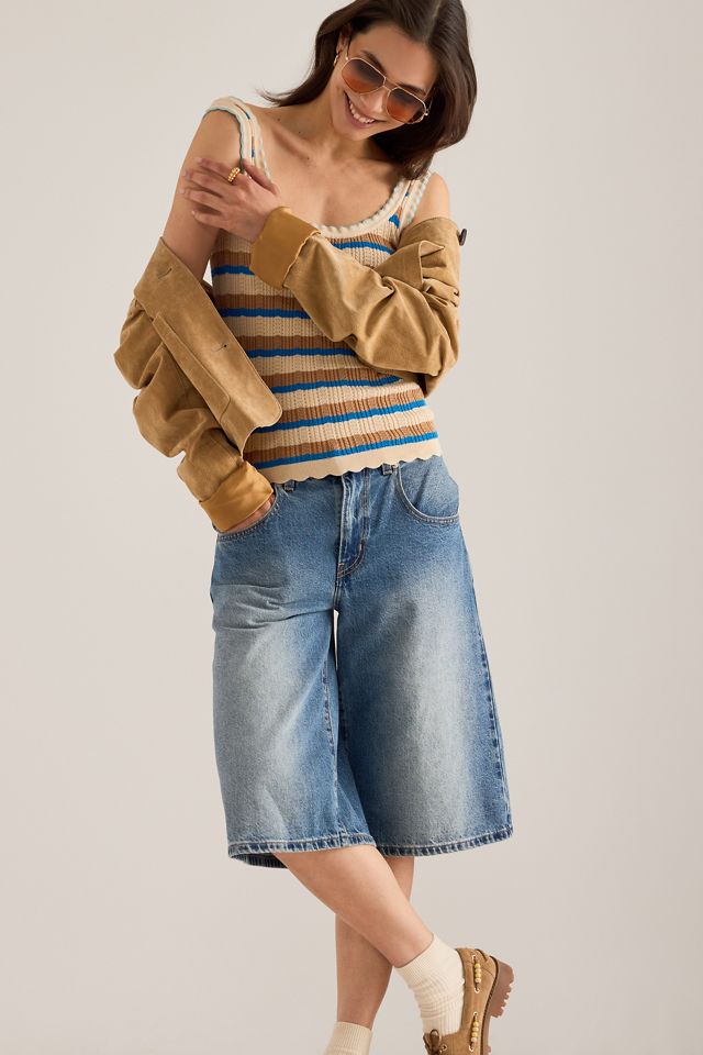 Canotta Pointelle con Bordo Smerlato By Anthropologie #2