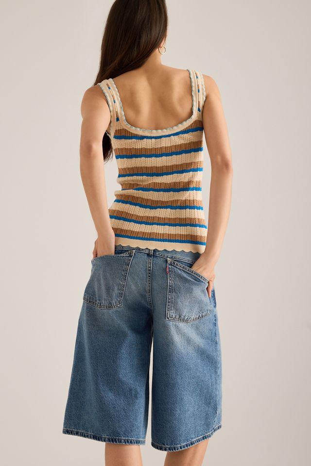 Canotta Pointelle con Bordo Smerlato By Anthropologie #5