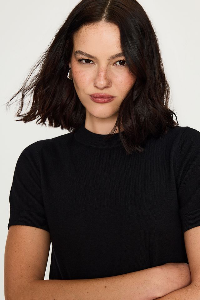 By Anthropologie Georgie Short-Sleeve Knit Top #2