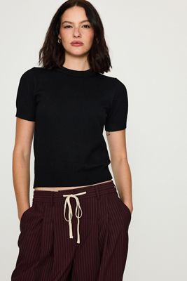 By Anthropologie Georgie Streifen-Stricktop