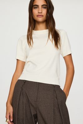 By Anthropologie Georgie Short-Sleeve Knit Top