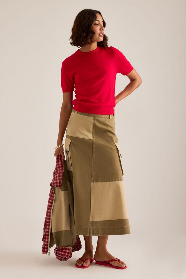 By Anthropologie Georgie Short-Sleeve Knit Top #3