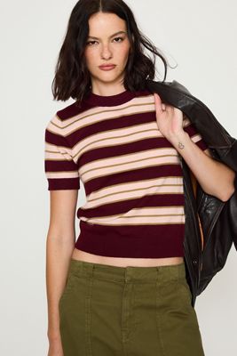 Haut en tricot Georgie à manches courtes By Anthropologie