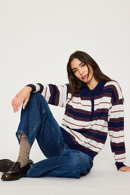 Polo in Lana a Righe By Anthropologie