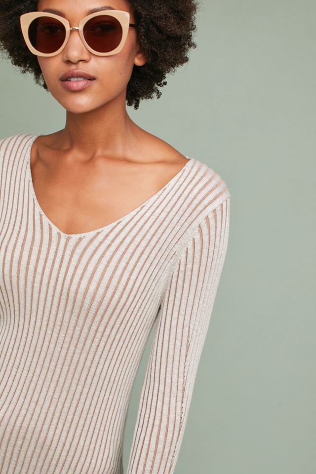 Michael Stars Two-Toned V-Neck Tunic #3
