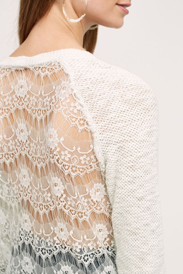 Prata Lace-Back Pullover #1