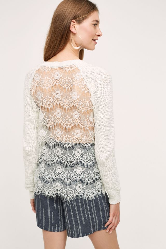 Prata Lace-Back Pullover #2