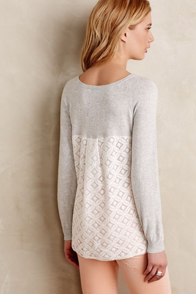 Ashtyn Lace-Back Pullover #1