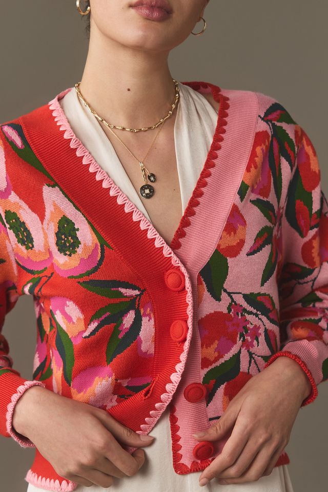 Farm Rio Printed Cardigan Sweater | Anthropologie