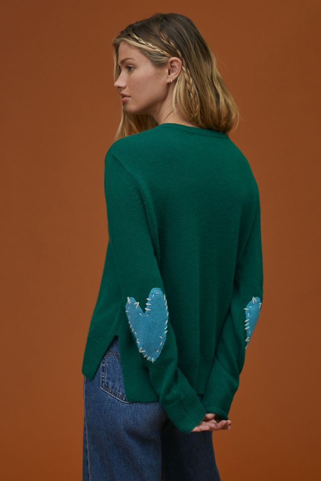 Kerri Rosenthal Love Embroidered Cashmere Sweater #3