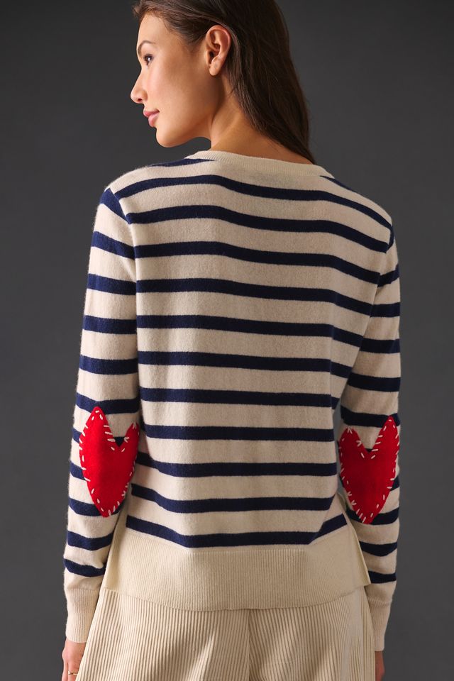 Kerri Rosenthal Heart On Elbow Sweater Kerri Rosenthal Cashmere