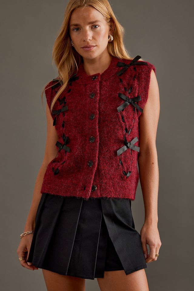 Damson Madder Kimmy Bow Knit Vest