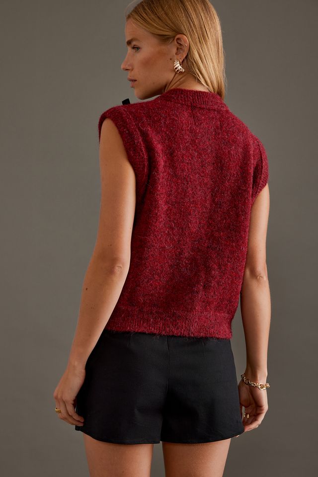 Chaleco de Punto Kimmy con Lazo Damson Madder #1