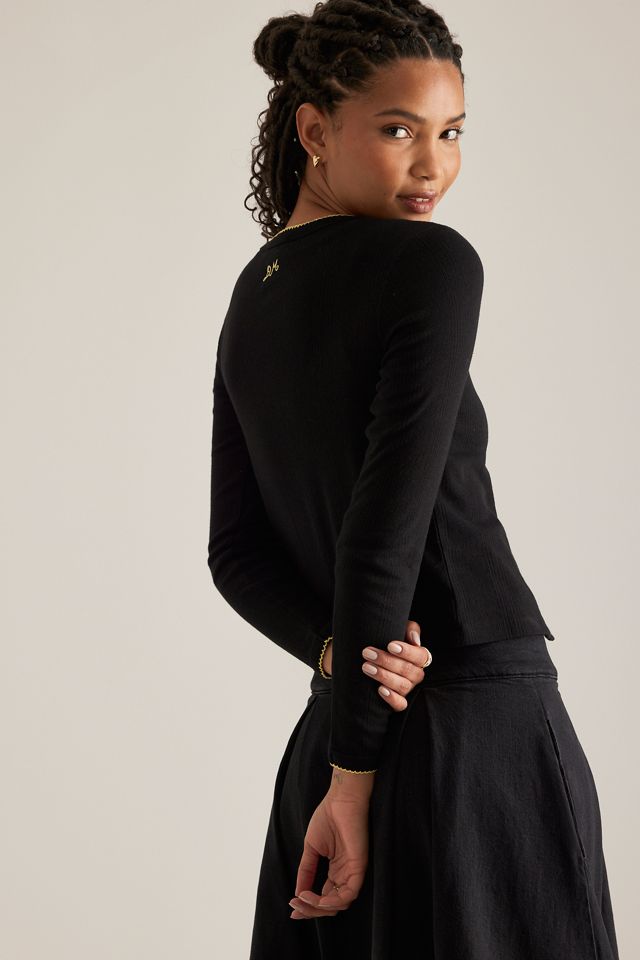 Cardigan Sybil Pointelle Damson Madder #1