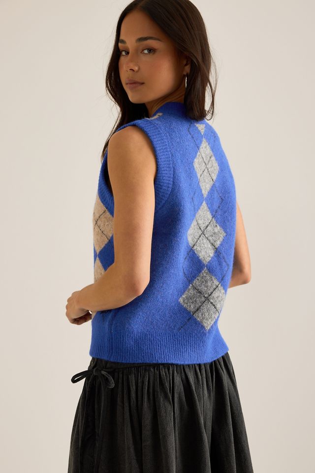 Gilet Argyle Aggie Damson Madder #2