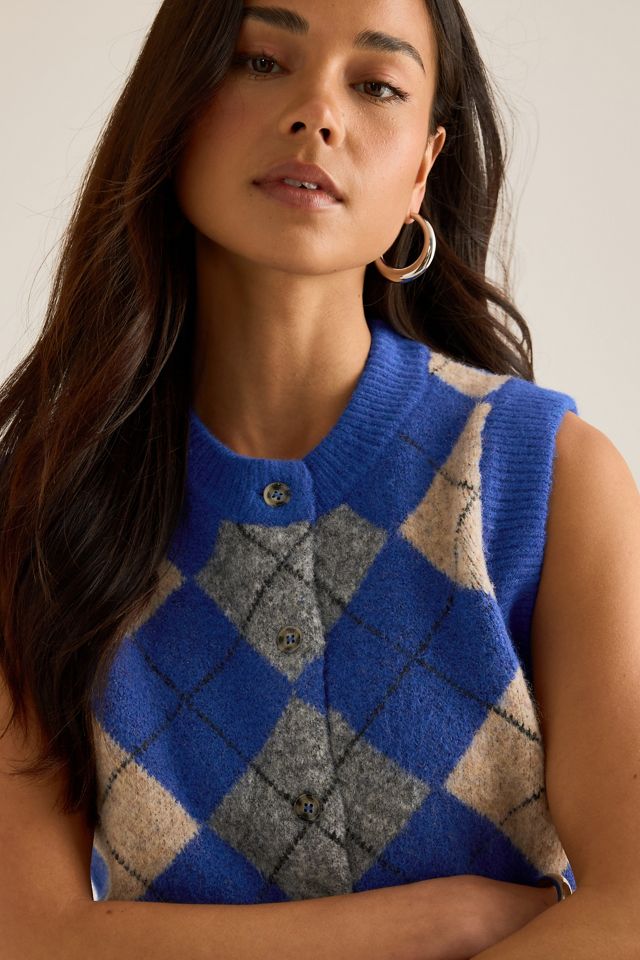 Gilet Argyle Aggie Damson Madder #6