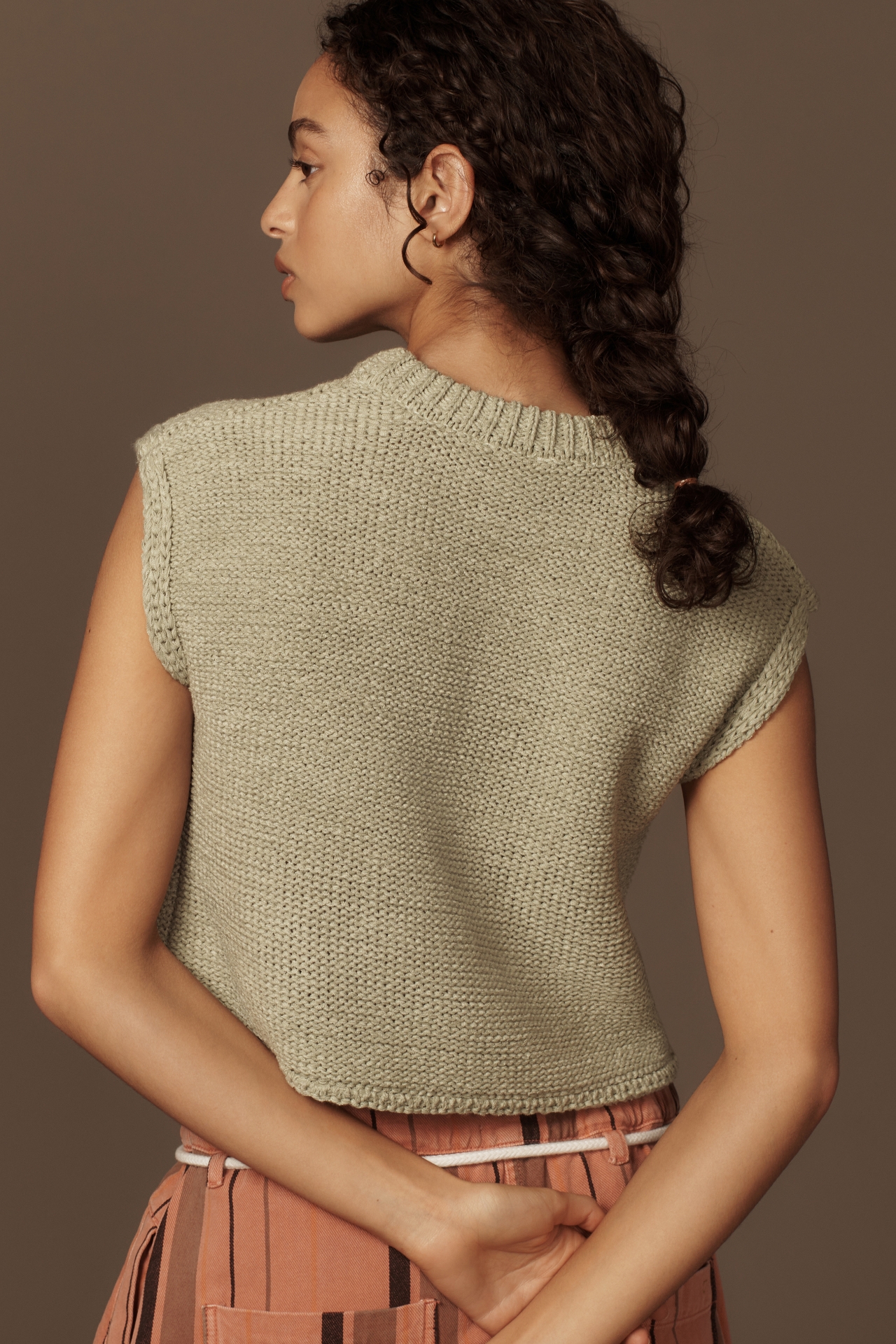 Flat White Tana Sweater Vest