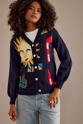 Shop Never Fully Dressed Sundazed Cardigan In Blue